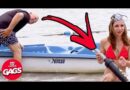 Bikini Model Gets Shot! | Just For Laughs Gags